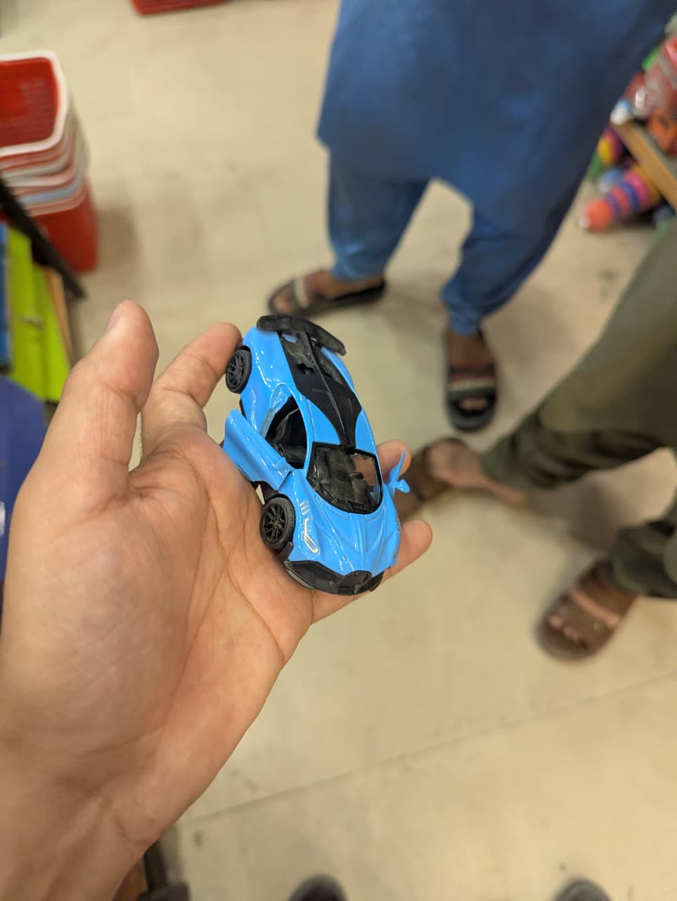 Blue Die-Cast Metal Toy