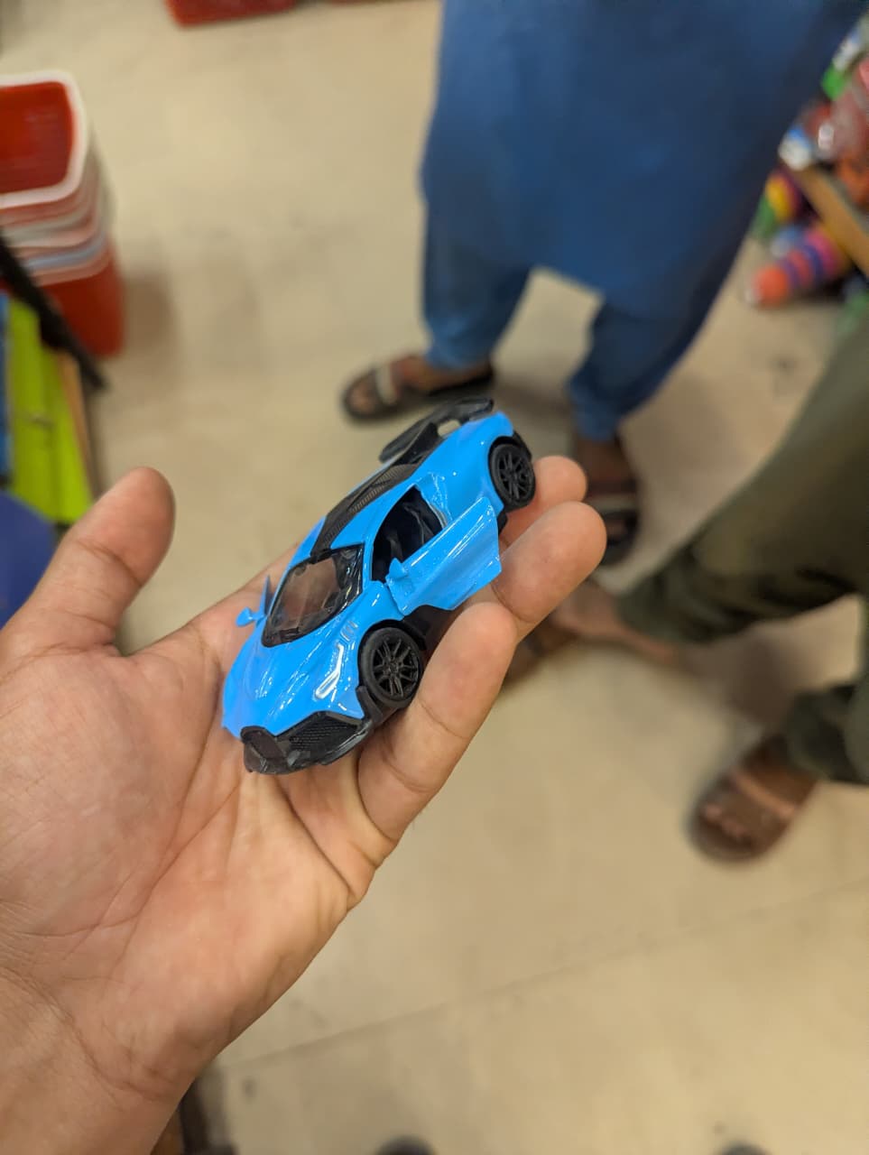 Blue Die-Cast Metal Toy